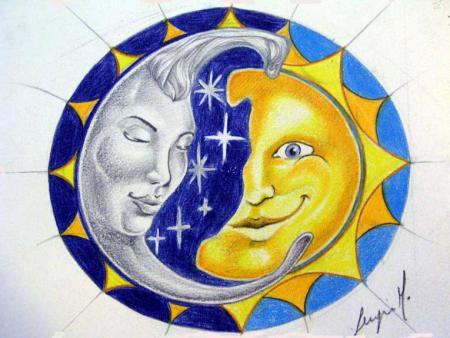 Le soleil à rdv avec la lune